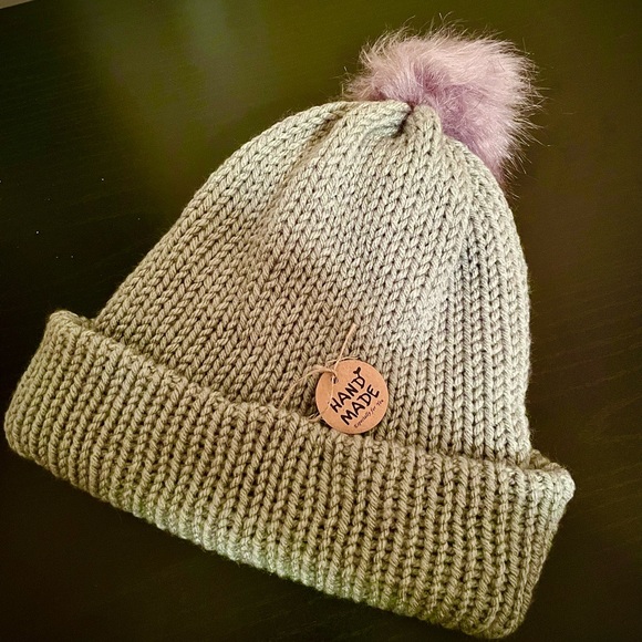 Handmade Knit Winter Hat - Picture 2 of 2